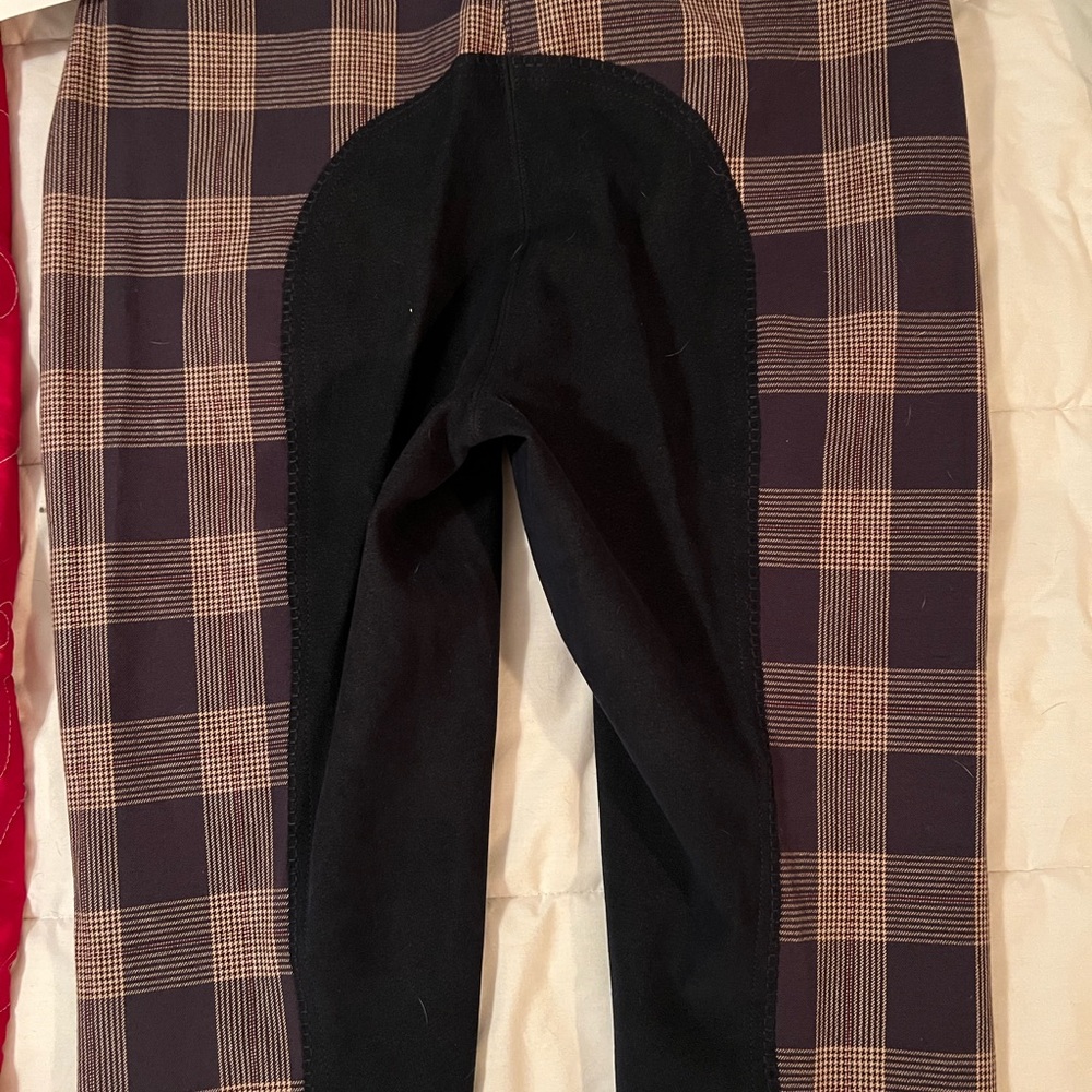 NWT Riding Sport Women's Plaid Pants - Black and Brown - Picture 5 of 7